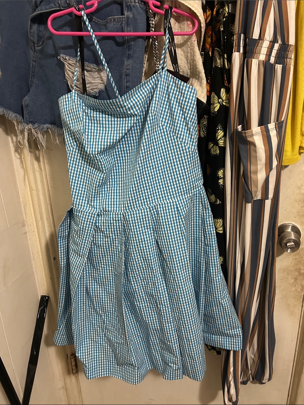 kate spade Blue and White Gingham Dress